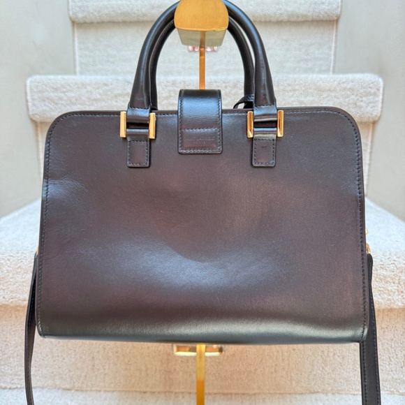YSL Calfskin Monogram Baby Cabas Black - Picture 4 of 14